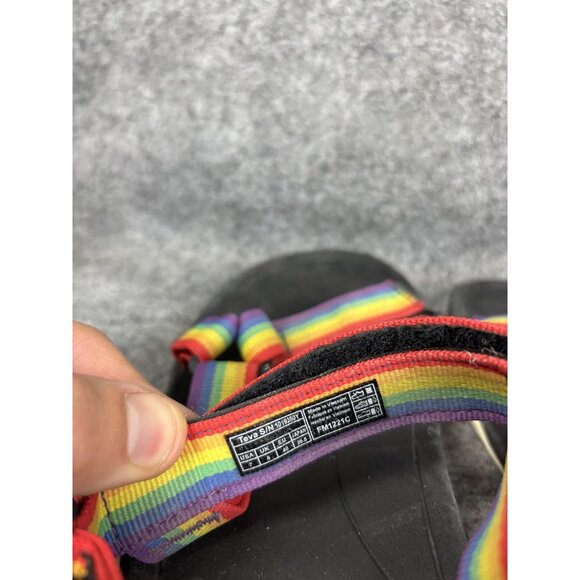 Teva Sandals Womens Size 7 Rainbow Pride Strappy Sport Hiking Water Shoes Trail - Picture 7 of 8